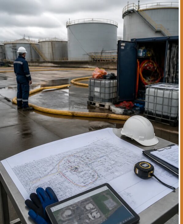 Разработка плана ликвидации разливов нефти в Донецке